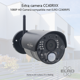 Elro CZ40RIPS4 draadloze Full HD 4 beveiligingscamera met scherm en app