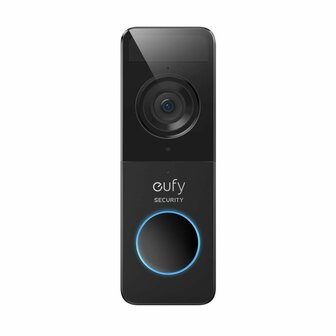 Eufy slimme draadloze videodeurbel batterij 1080P zwart + chime