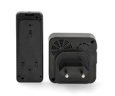 Nedis DOORB310BK3 draadloze deurbel 150 meter met drie plug-in ontvangers zwart