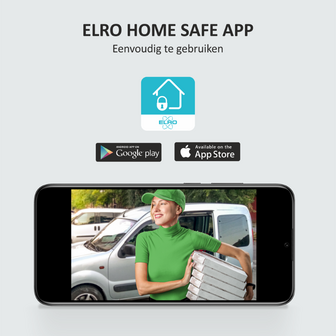 Elro DV4000IP bedrade intercom deurbel met scherm en app Elro Home Safe App