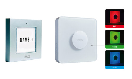 M-E BELL-441-S draadloze deurbel zilver en LED-licht ontvanger