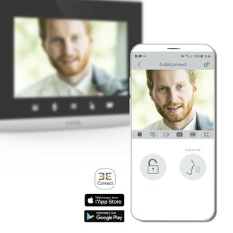 Extel 720324 connect 2 bedrade Wi-Fi video intercom met extel connect app