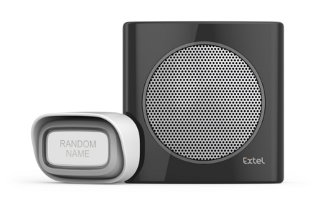 Extel diBi flash black draadloze deurbel 081736