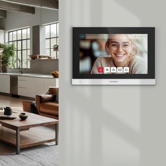 Thomson 512278 Smart Face bedrade video intercom met gezichtsherkenning scherm