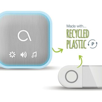 Avidsen Sona-T Battery draadloze deurbel met flitslicht op batterijen ontvanger