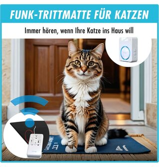 M-E BELL-57721 draadloze sensormat met draadloze ontvanger huisdier kat