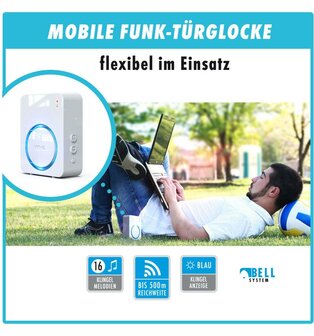 M-E BELL-8121 draadloze bewegingsmelder 300 meter bereik met batterij ontvanger