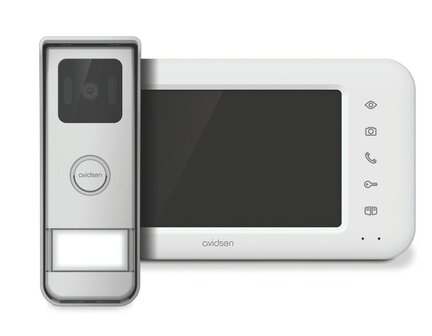 Avidsen 112296 Elia Solar Wave draadloze intercom met camera met scherm op zonne-energie