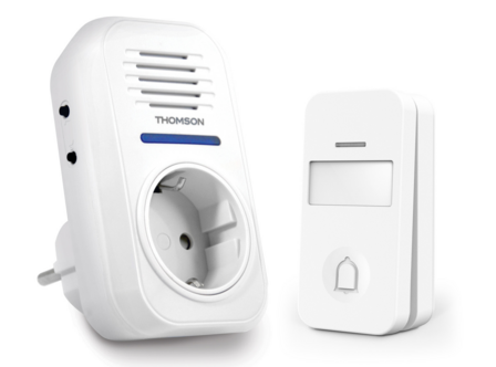 Thomson 513132 draadloze deurbel met kinetische knop
