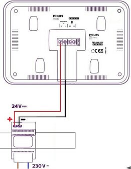 Philips WelcomeEye Power transformator aansluitschema