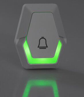 Pilota Porta draadloze deurbel 400 meter bereik + flitslicht beldrukker met licht