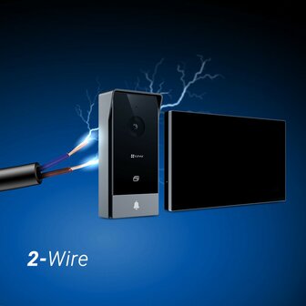 Ezviz HP5 Smart Home bedrade videodeurbel met scherm + app