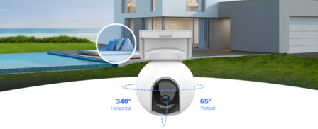 Ezviz HB8 eLife 2K+ oplaadbare batterijgevoede draaibare wifi-camera voor buiten