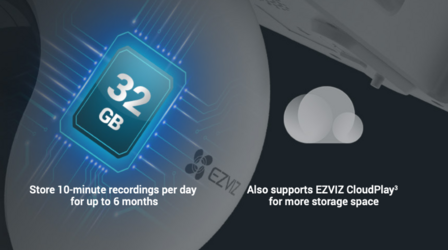 Ezviz HB8 eLife 2K+ oplaadbare batterijgevoede draaibare wifi-camera voor buiten