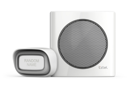 Extel diBi flash white draadloze deurbel 081735 met flitslicht