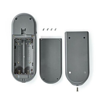 Nedis SmartLife WIFICDP20GY videodeurbel zwart achterzijde