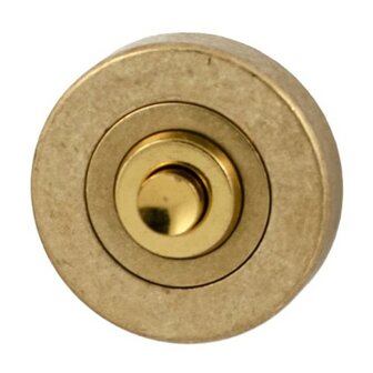 Studio Mariani Nika beldrukker rond getrommeld messing