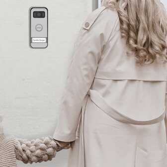 Avidsen MAYA 112291 bedrade videodeurbel met spiegeleffect beldrukker buiten