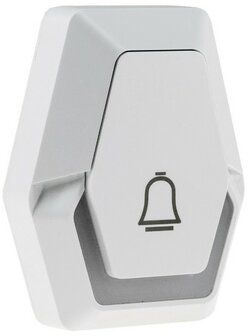 Pilota Porta draadloze deurbel 400 meter bereik met 3 ontvangers op batterijen + flitslicht