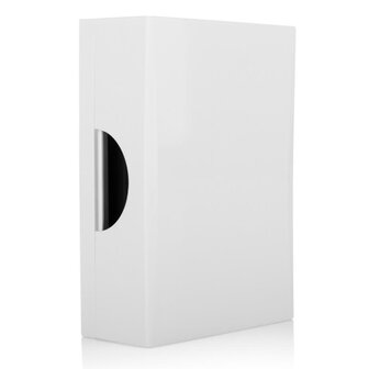 Bedrade deurbelset met rechthoekige rvs beldrukker gong