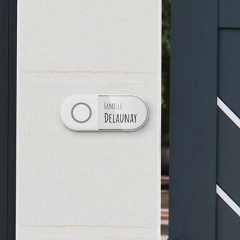 Avidsen Sona T Battery draadloze deurbel met flitslicht op batterijen beldrukker