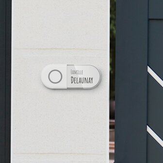 Avidsen Sona Battery draadloze deurbel met flitslicht op batterijen belknop