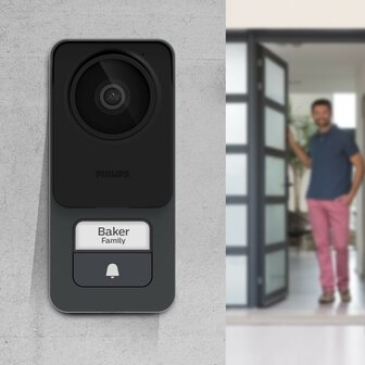 Philips WelcomeEye Connect 3K bedrade deurbel met camera buitenunit