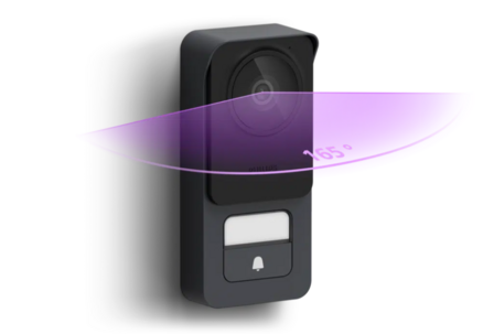 Philips WelcomeEye Connect 3K bedrade deurbel met camera buitenunit kijkhoek