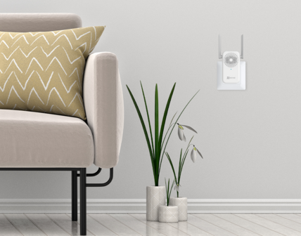 Ezviz CH1 Smart Wi-Fi gong voor het stopcontact in woonkamer