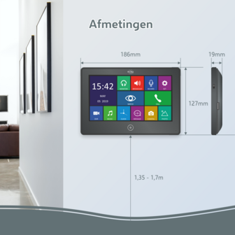 Elro Pro Full HD PV40 bedrade intercom met camera voor 2 appartementen