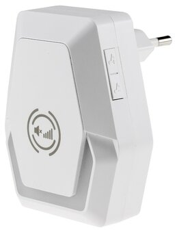 Pilota Porta draadloze deurbel 400 meter bereik + flitslicht ontvanger voorkant