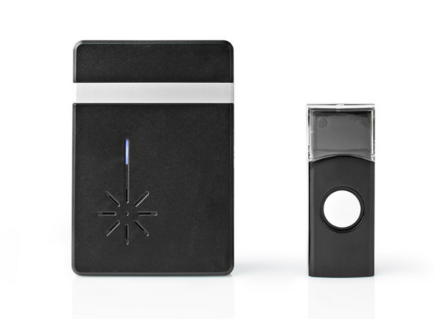 Nedis DOORB212BK draadloze deurbelset op batterijen