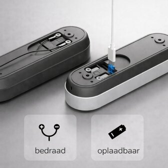 Reolink Smart 2K bedrade/draadloze oplaadbare slimme wifi videodeurbel - zwart