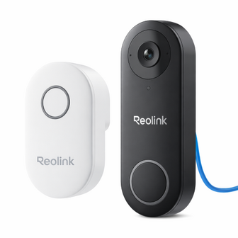 Reolink Smart 2K+ bedrade slimme PoE videodeurbel met gong - zwart