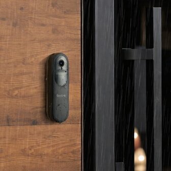 Reolink Smart 2K bedrade/draadloze oplaadbare slimme wifi videodeurbel zwart + Home Hub
