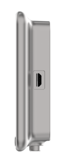 Ezviz DP2C draadloze digitale deurspion met camera en scherm zilver zijkant scherm