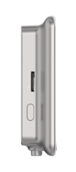 Ezviz DP2C draadloze digitale deurspion met camera en scherm zilver zijkant scherm