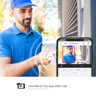 Ezviz DP2C draadloze digitale deurspion met camera en scherm zilver