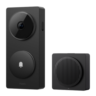 Aqara Smart Video Doorbell G410 Select - bedrade &amp; draadloze videodeurbel met gong - zwart