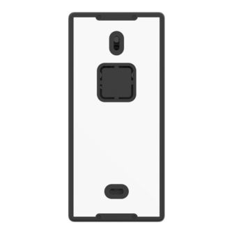 Aqara Smart Video Doorbell G4 - bedrade &amp; draadloze videodeurbel met gong - zwart achterzijde