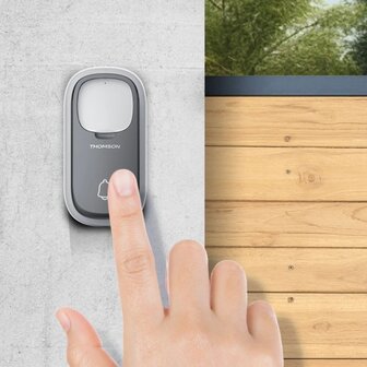 Thomson 513133 draadloze deurbel met kinetische knop en 2 plug-in ontvangers