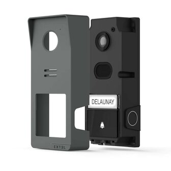 Extel 720337 Wave 3 draadloze video intercom buitenunit grafiet