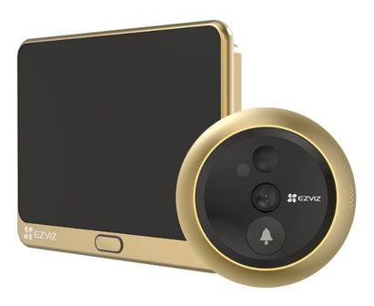 Ezviz DP2C draadloze digitale deurspion met camera en scherm goud
