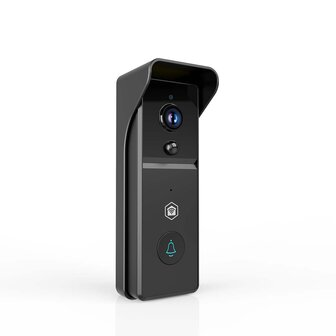 Nedis SmartLife WIFICDP21BK draadloze oplaadbare slimme Wi-Fi videodeurbel