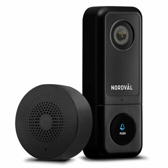 Nordv&auml;l SH105 slimme video deurbel 128GB + ontvanger