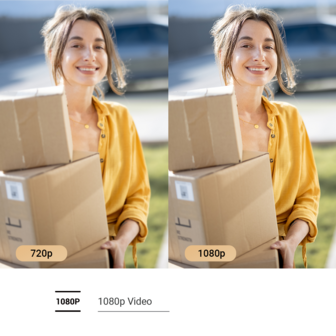 Ezviz DP2C draadloze digitale deurspion met camera en scherm zilver resolutie camera