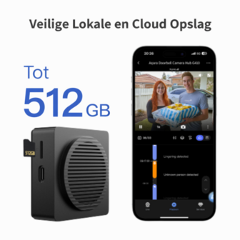 Aqara Smart Video Doorbell G410 Select - bedrade &amp; draadloze videodeurbel met gong - zwart opslag