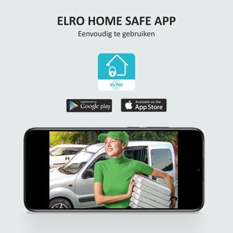 Elro DV4000IP3 bedrade intercom deurbel voor 3 appartementen met schermen en app Elro Home Safe App