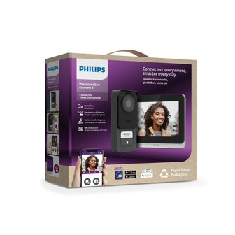 Philips WelcomeEye Connect 3K bedrade deurbel met camera verpakking