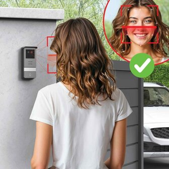 Thomson 512278 Smart Face bedrade video intercom met gezichtsherkenning buitenunit
